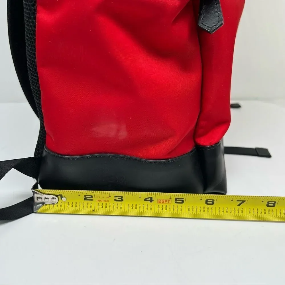 Fendi Monster Bug's Eye Backpack Large Capacity Men's Red